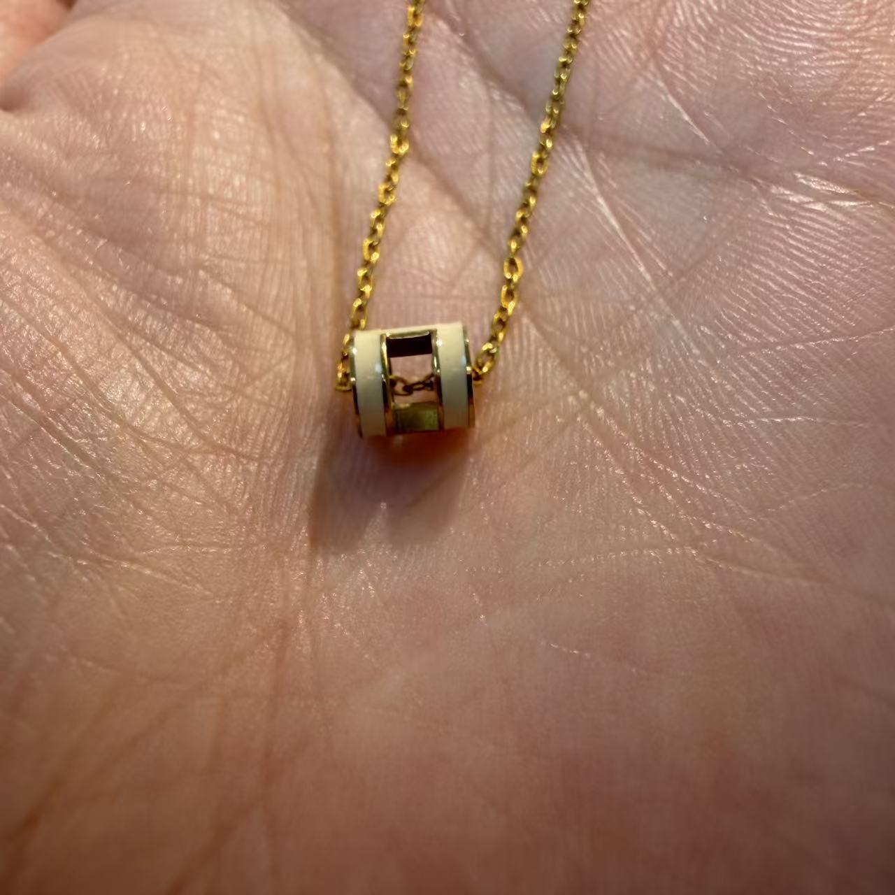 钛钢项链 带细节迷你项链481