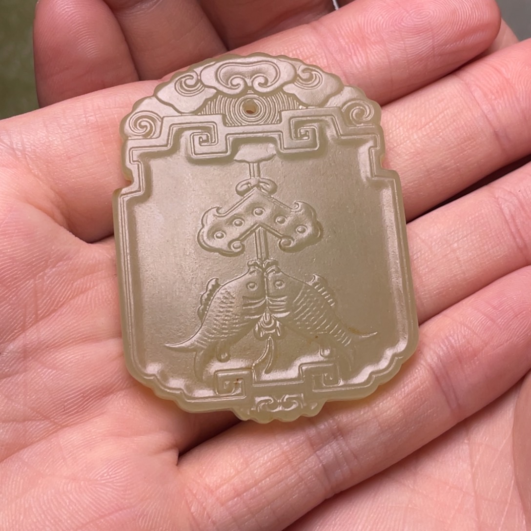 一***茶未镶嵌和田玉挂件