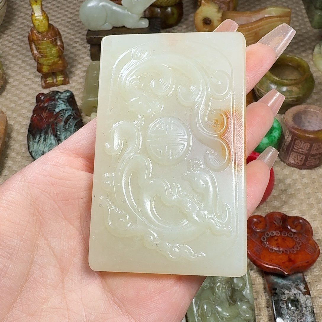 白玉菩提吊坠挂件