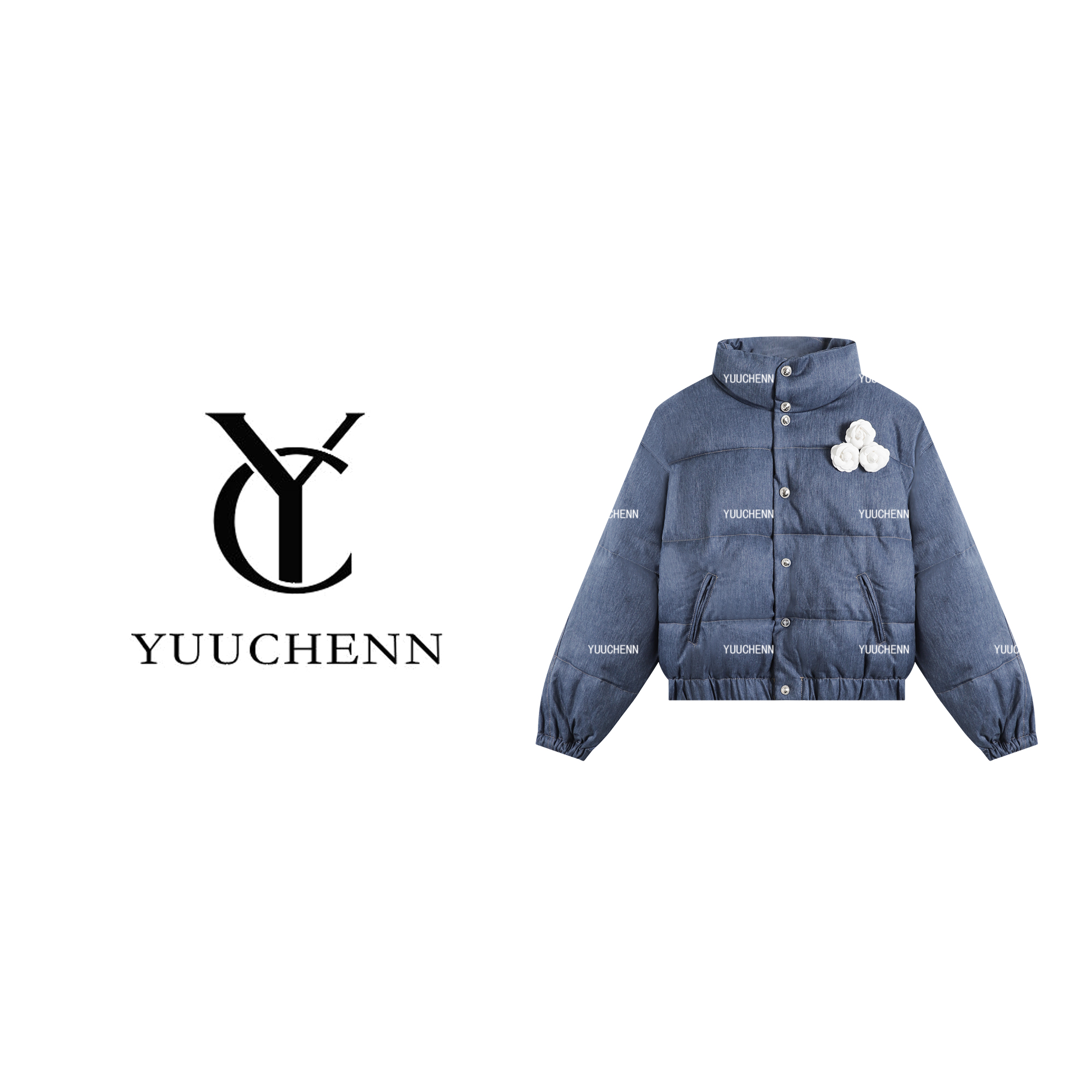 YUUCHENN宽松型立领短款棉服棉衣冬装秋冬韩版棉袄25C-W65023