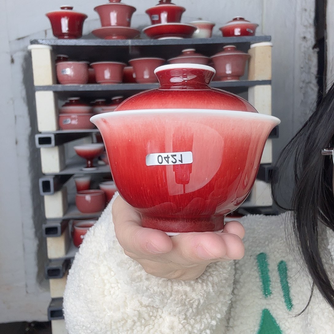 瓷片景德镇郎红陶瓷