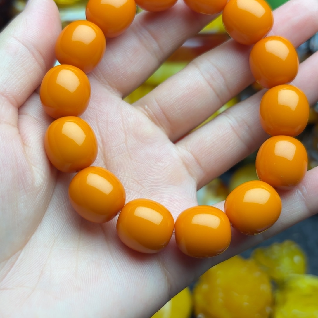 未镶嵌琥珀手串蜜蜡