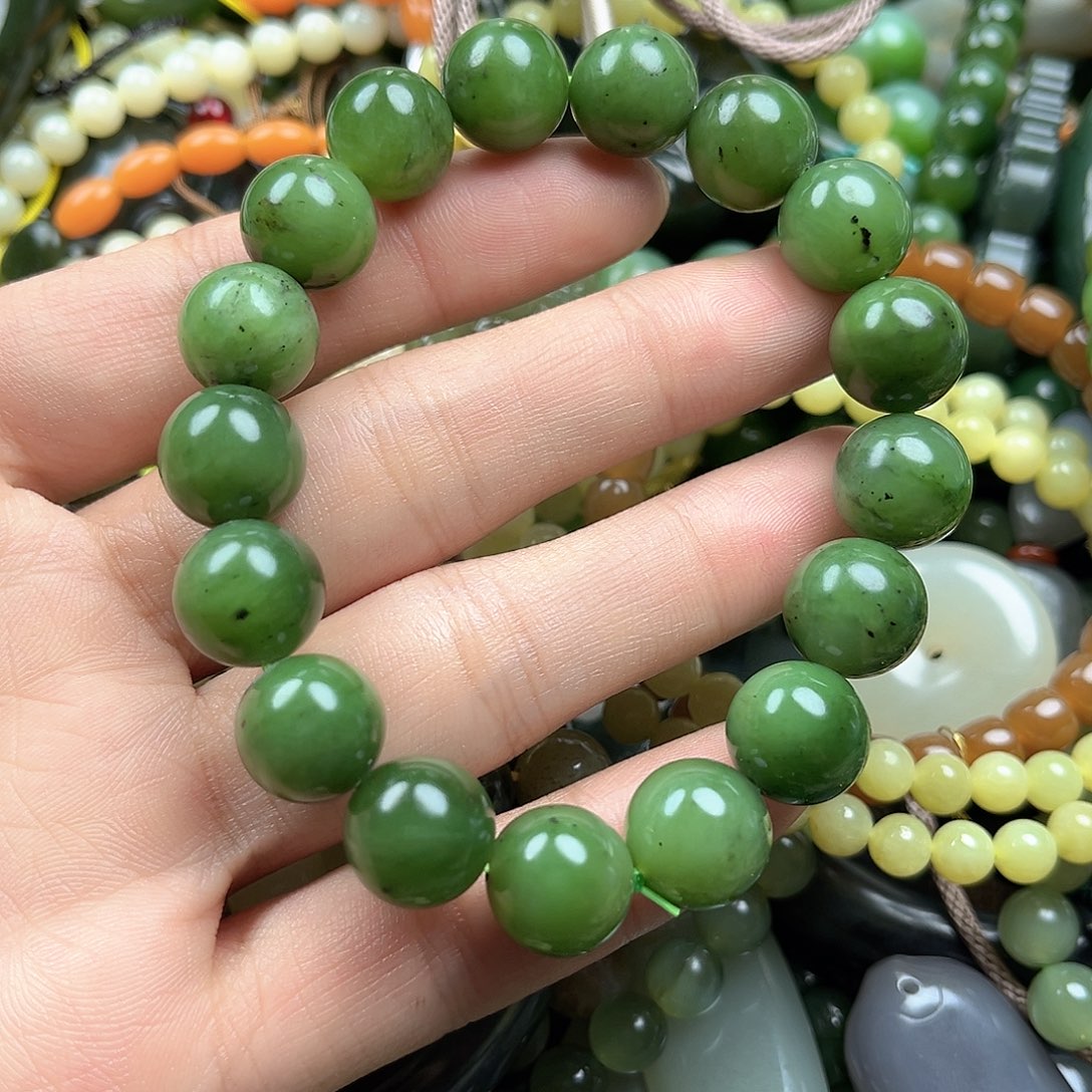 和田玉（碧玉）未镶嵌手串