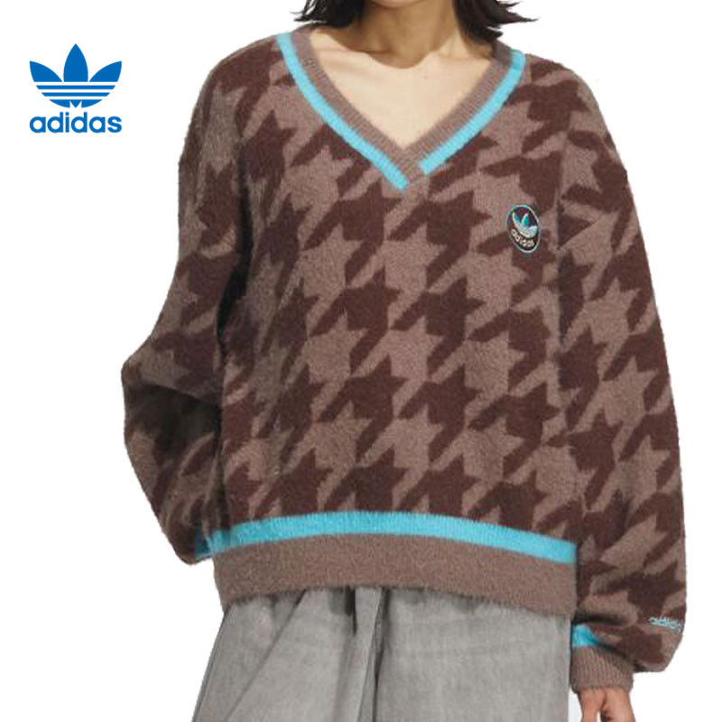 adidas阿迪达斯【环*】三叶草女子运动休闲毛衣套头衫KC2688