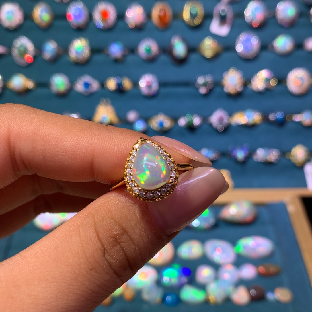 欧泊银S925镶嵌戒指款