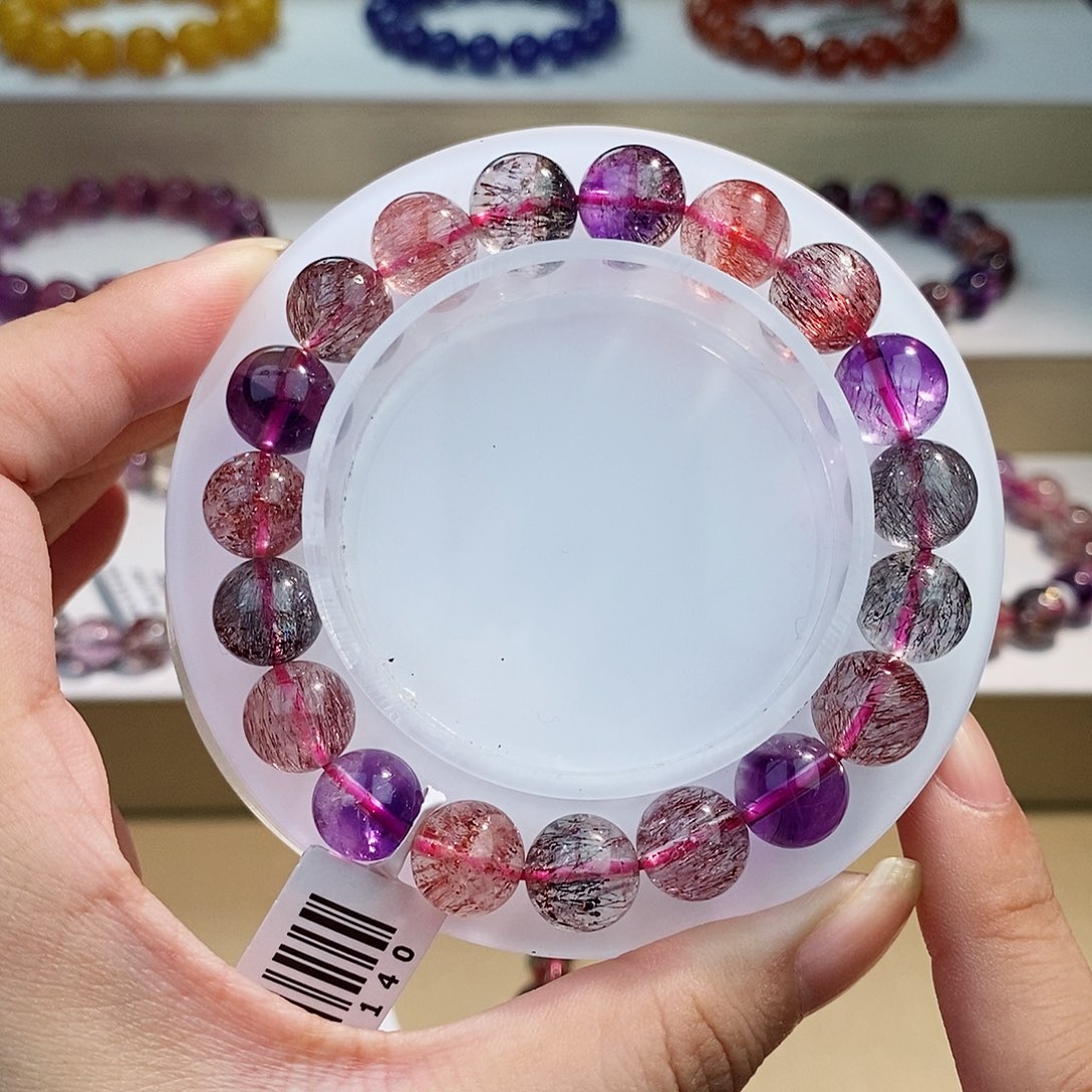 水晶未镶嵌手链黑加仑10