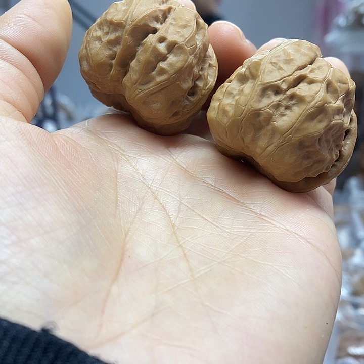 把件文玩核桃37蛤蟆头红皮