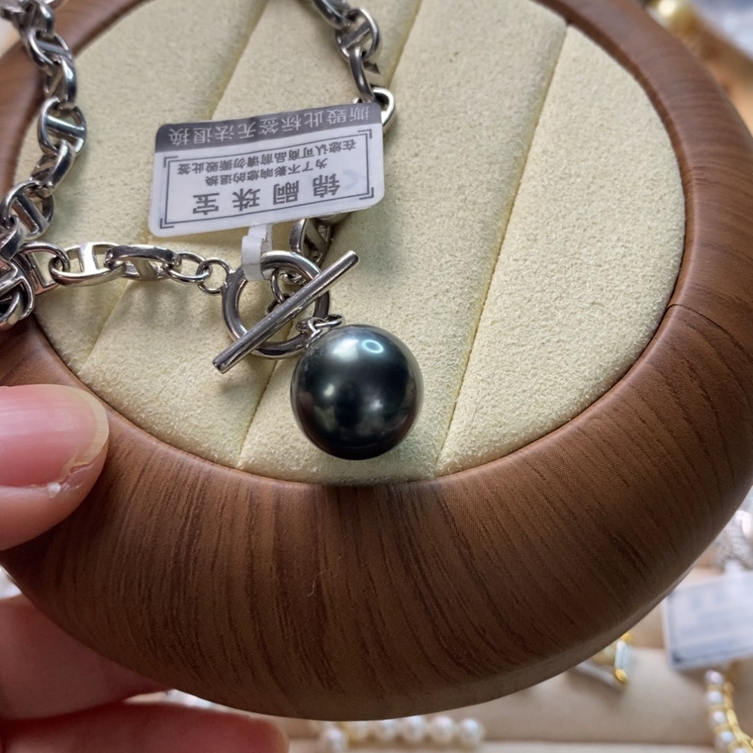 海水珍珠手绳银S925镶嵌