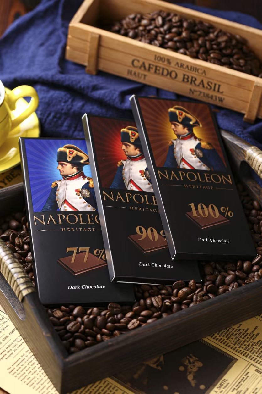 俄罗斯拿破仑牌纯可可脂黑巧克力巧克力小零食