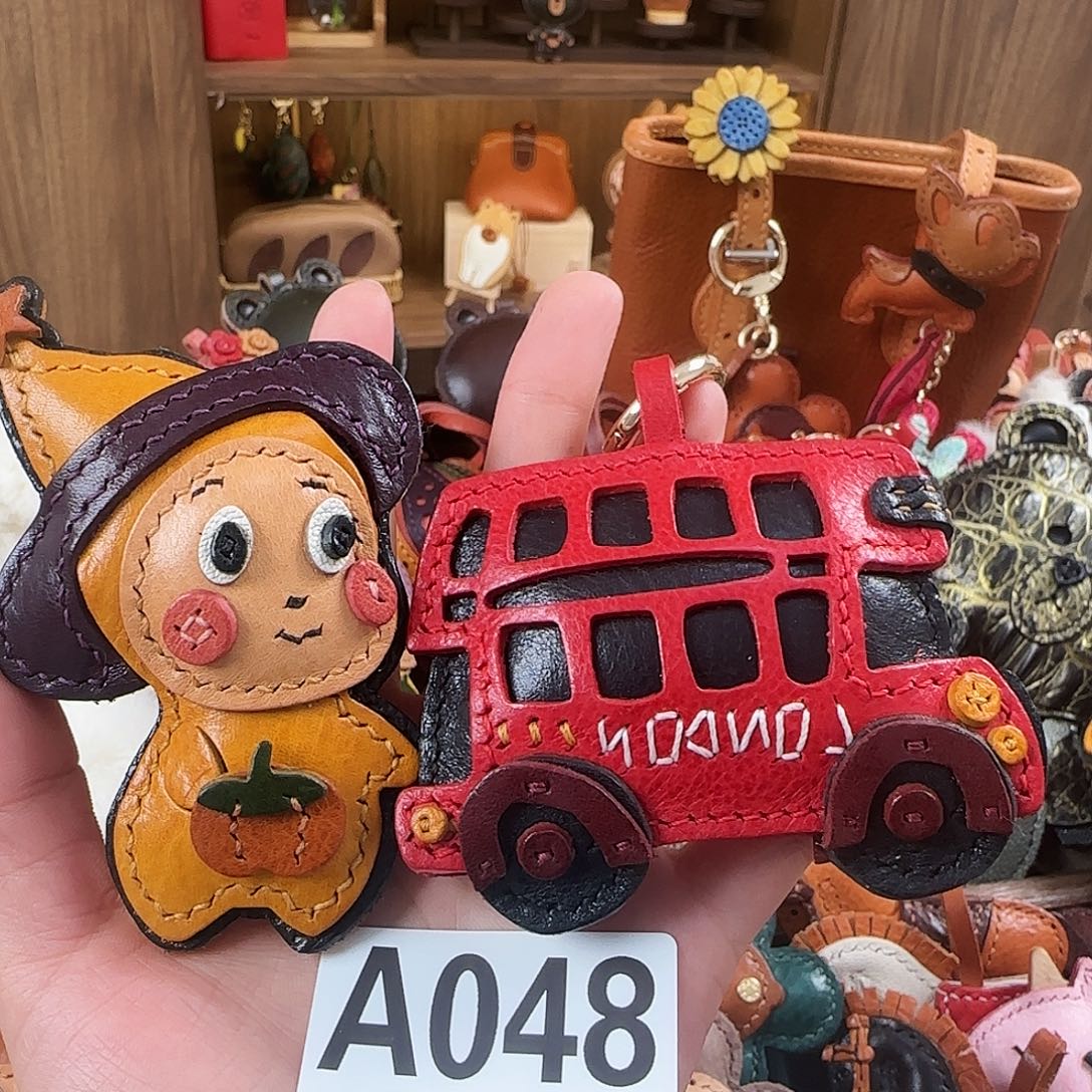 便携款牛皮A048万能环皮绳