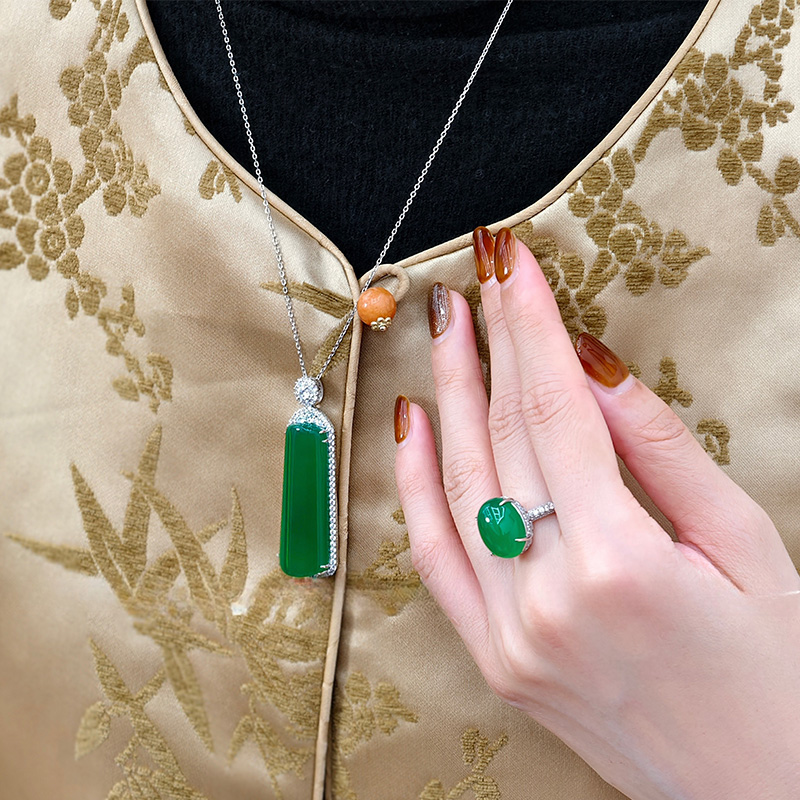 链子925银 平安无事牌时尚百搭项链