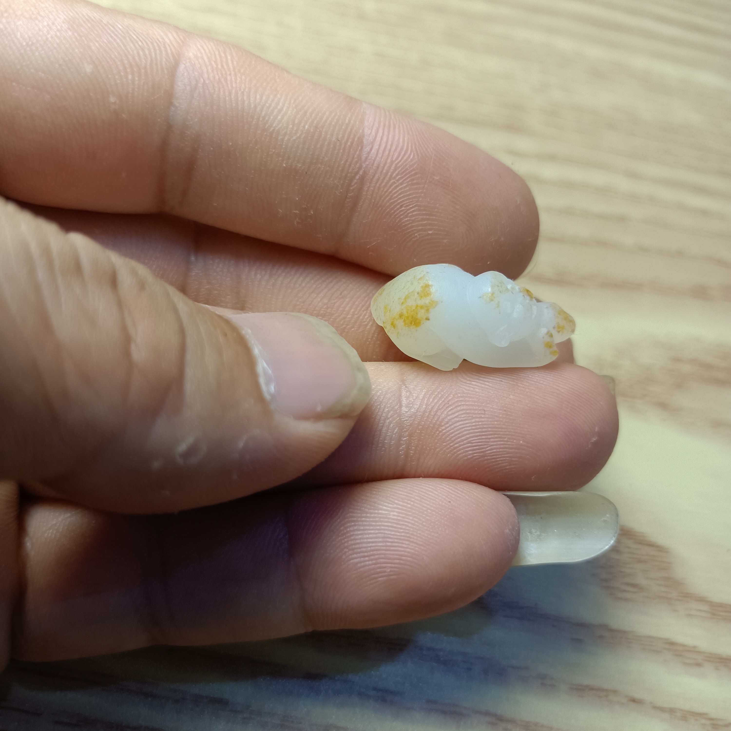 和田玉小挂件灵猴献寿