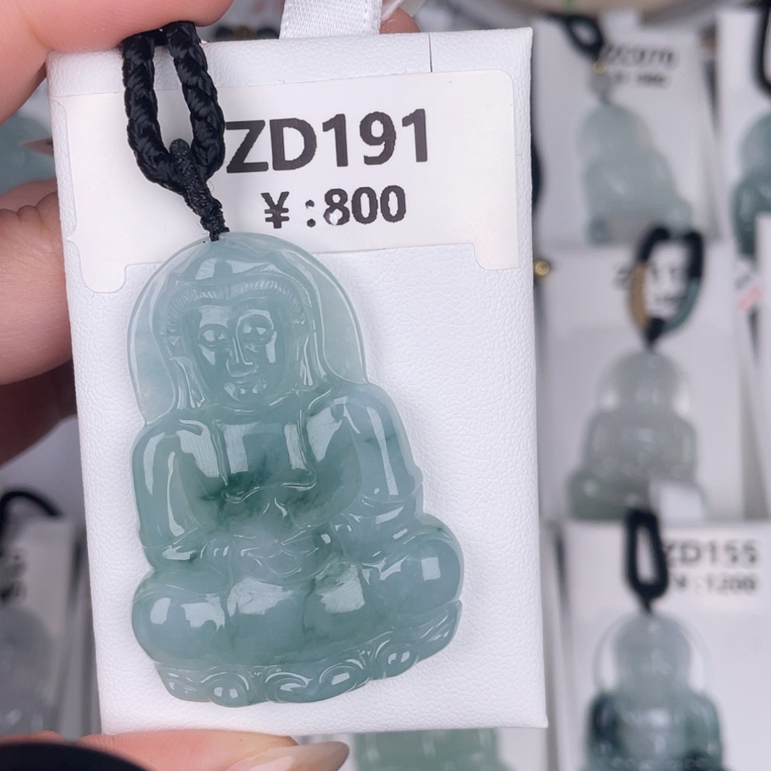 翡翠未镶嵌颈饰zd191