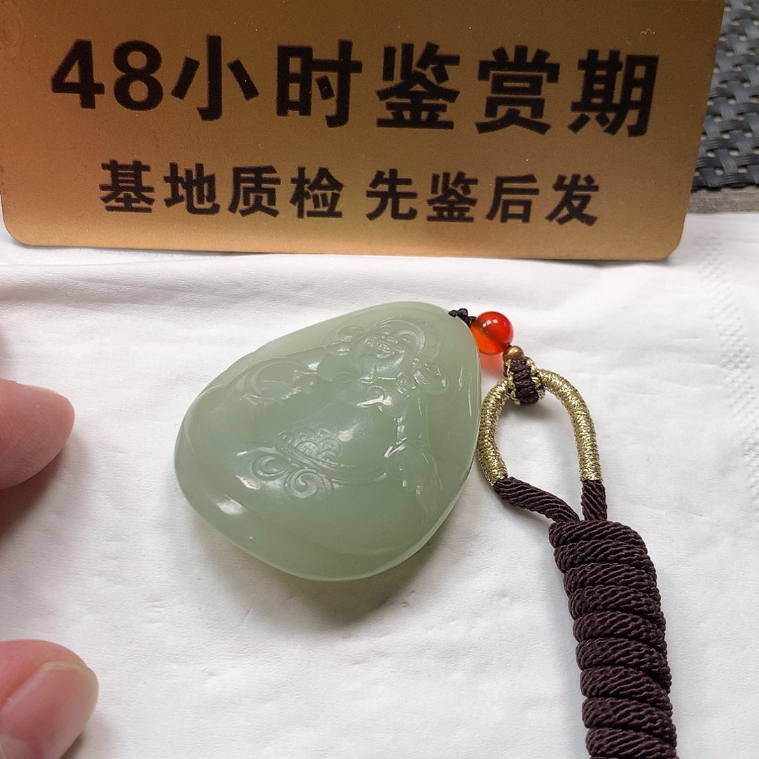 颈饰未镶嵌和田玉财神