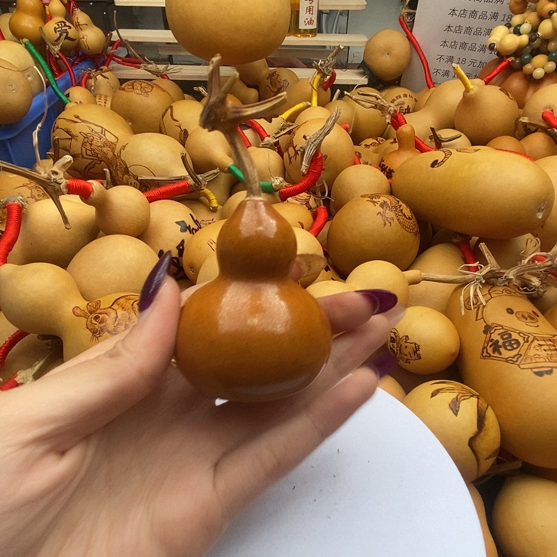 我***翔香榧木葫芦工艺品