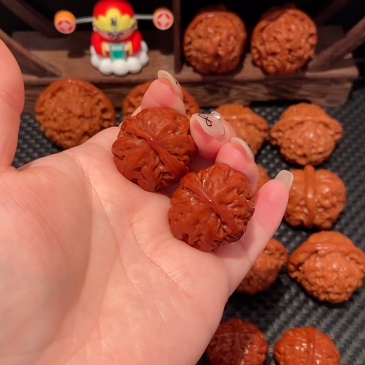 文玩核桃把件劈***琴29.7尺寸粗筋南瓜1228