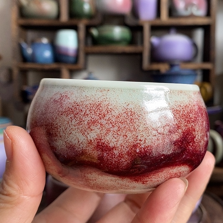 存**心中国神后钧瓷茶具瑕疵处理
