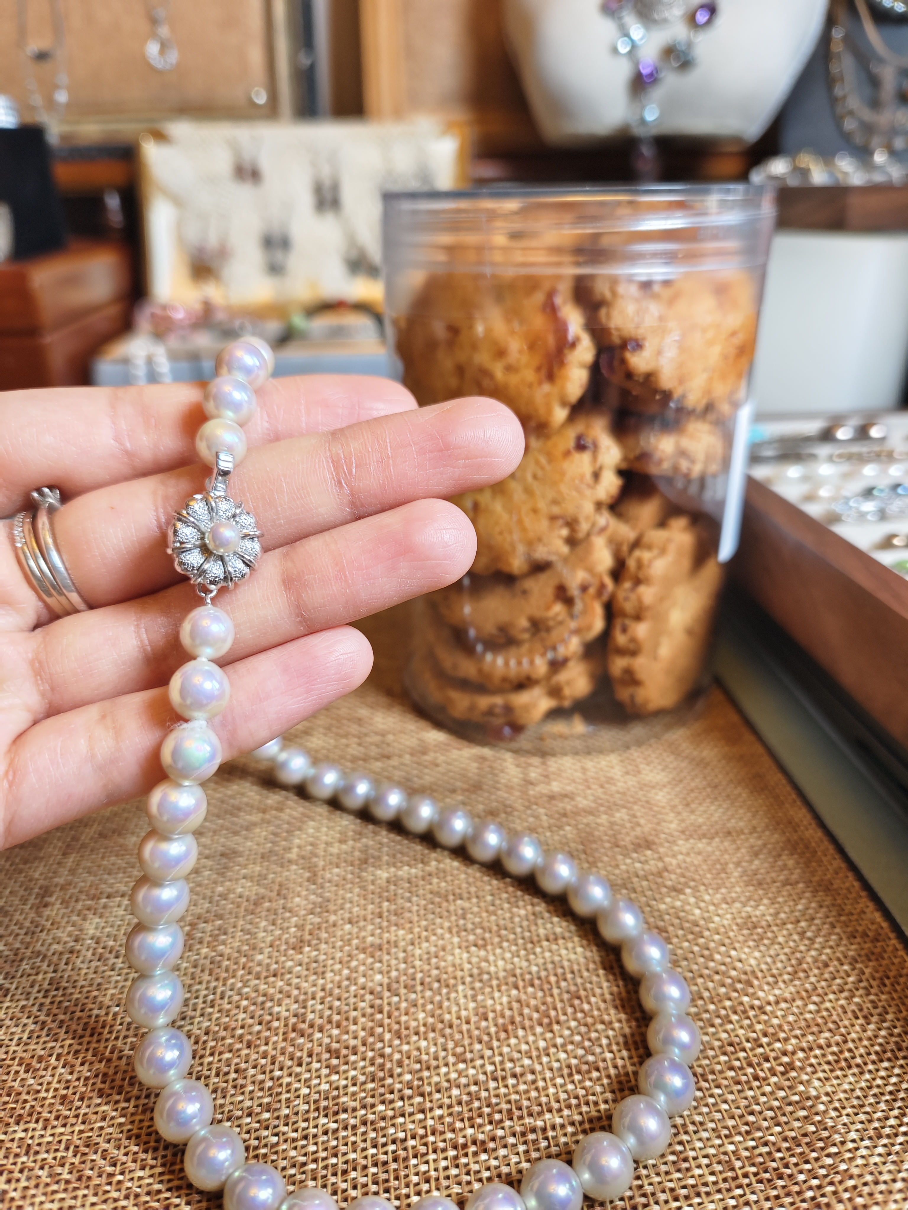 非金属仿珍珠项链 直播专用 中古饰品 拍对应价格