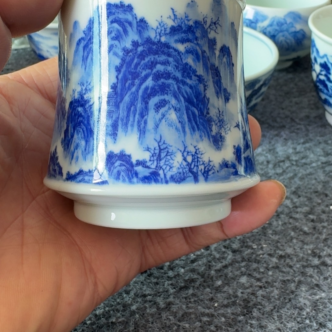 了***凡现代景德镇陶瓷手绘茶具
