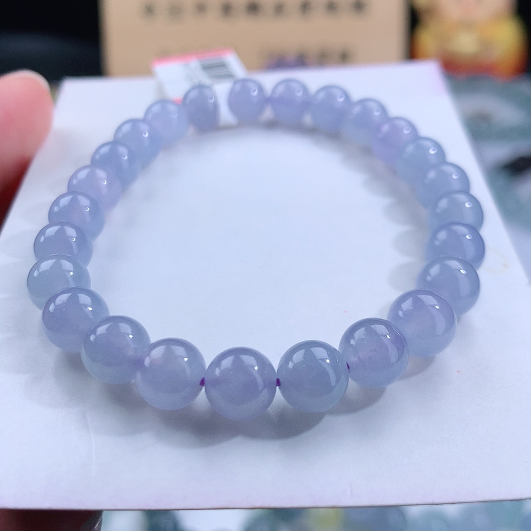 翡翠手链未镶嵌卡7mm