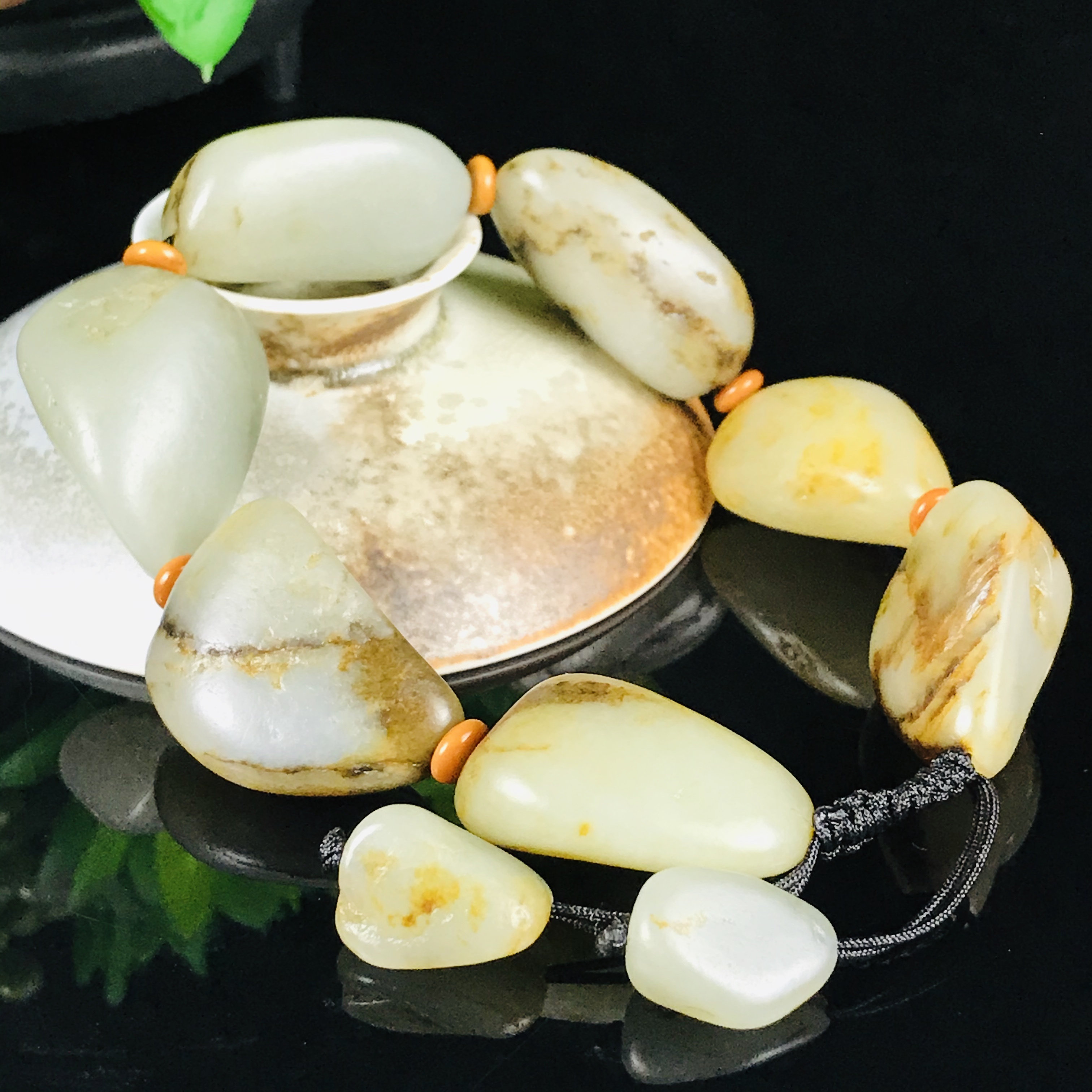 新疆和田玉青白玉手串