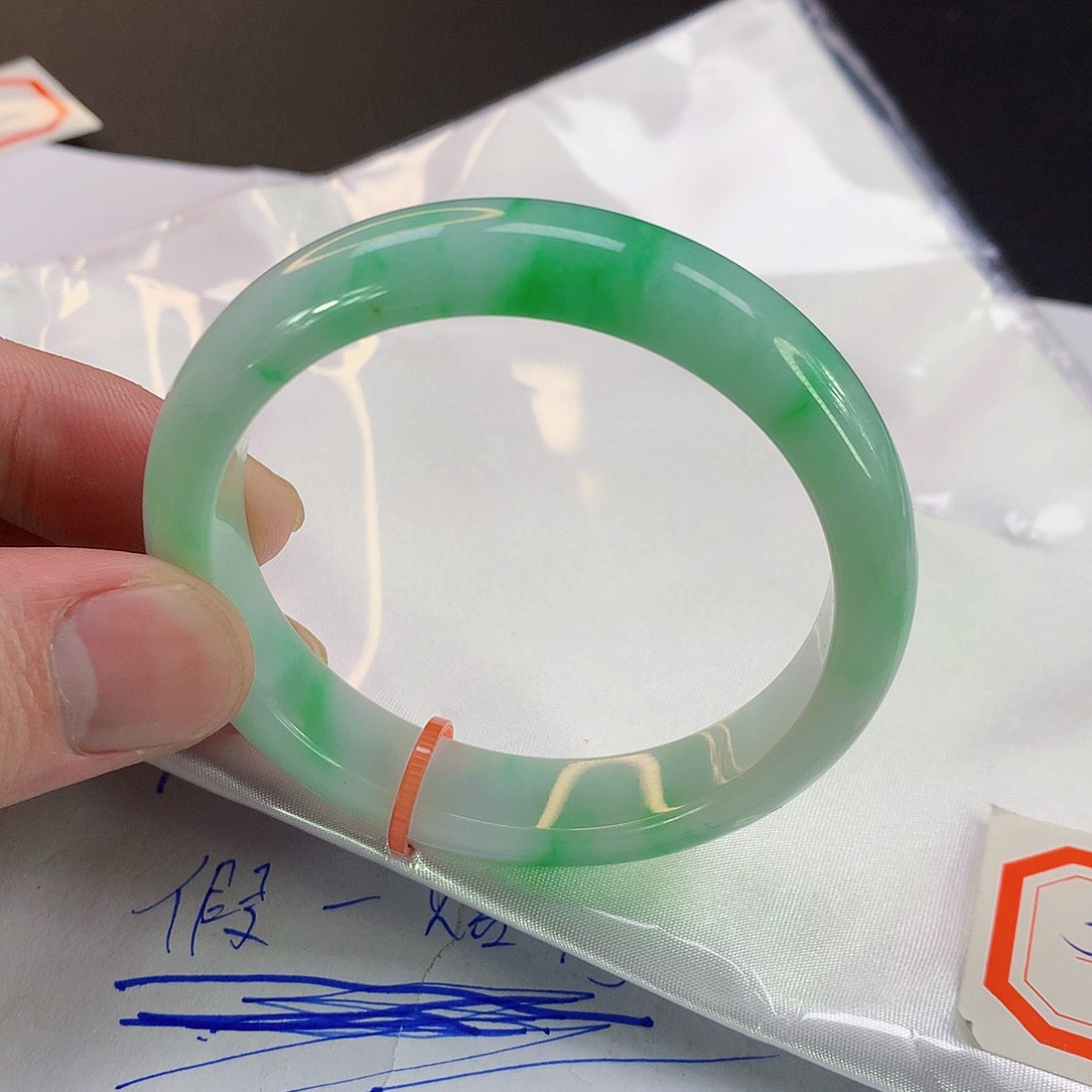 翡翠手镯未镶嵌018缅甸天然翡翠A货