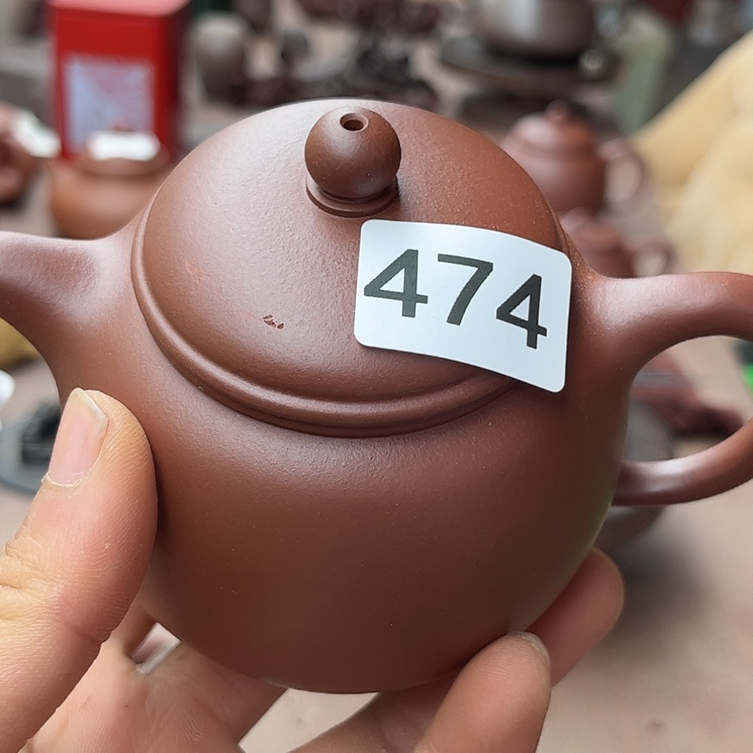 紫砂茶壶紫泥袍尊230左右大瑕疵