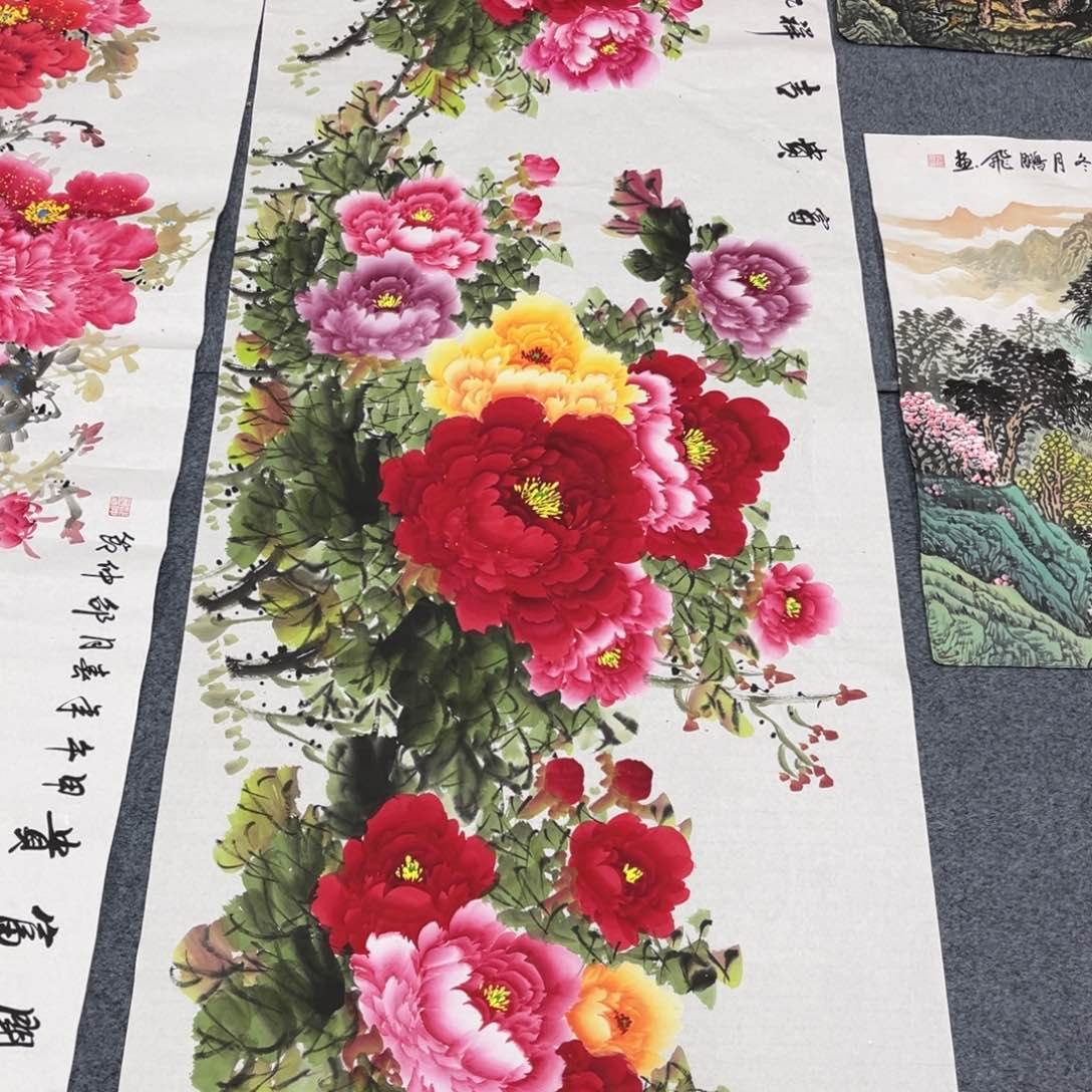 国画宣纸手绘，手工作品