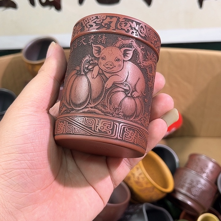 茶杯紫砂全手工紫砂主人杯