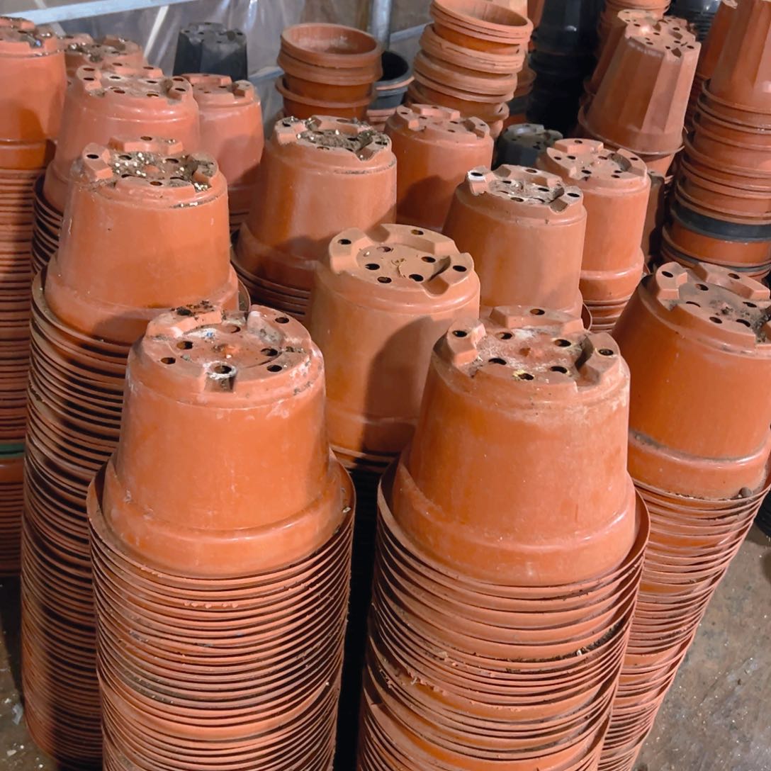 塑料红圆盆23.5外口径 17高 10个 