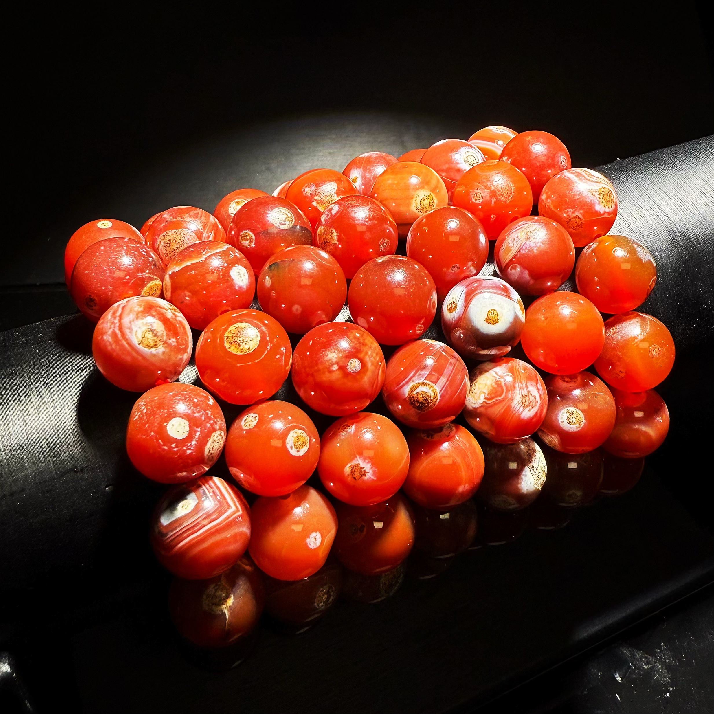 SJ719 红冈仁波齐药师圆珠单圈手串-多样性发其一