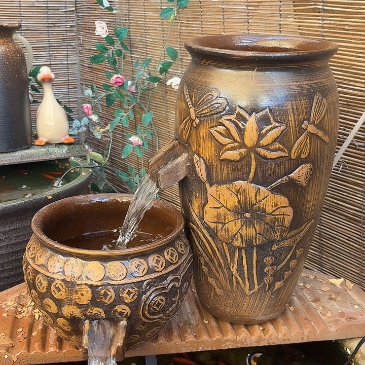 粗陶口径19/39，20/16➕15W水泵➕水管➕过滤棉