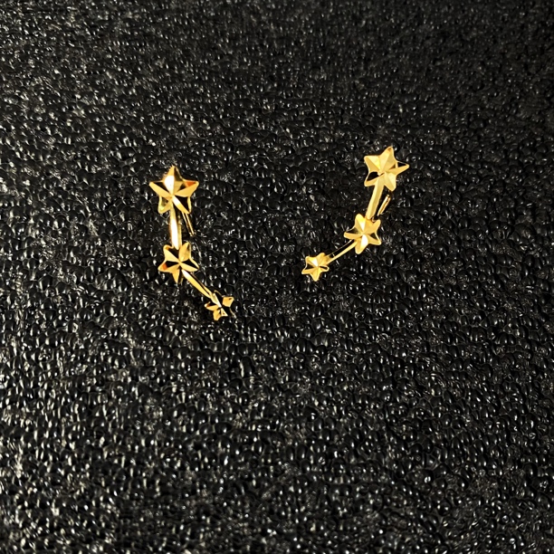 925银耳饰 北斗星 极简轻奢星星耳钩耳环05250525