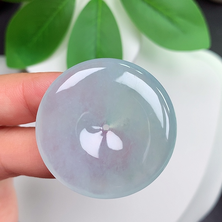 颈饰未镶嵌翡翠平安扣 35.3x6.0mm