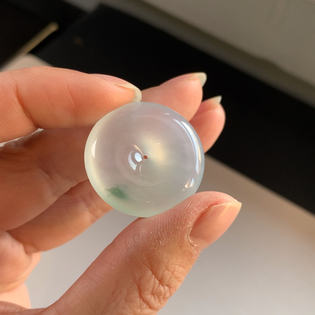 翡翠颈饰未镶嵌天然缅甸翡翠吊坠27.9-5.9