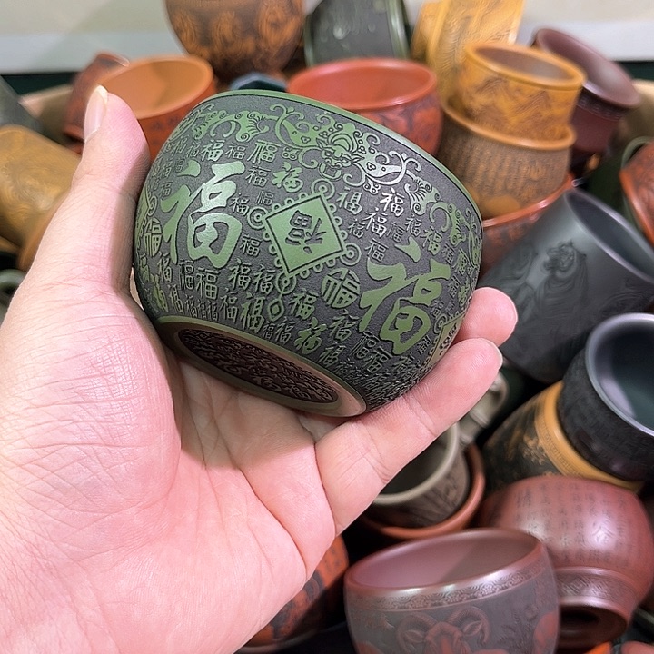 茶杯紫砂全手工紫砂主任杯