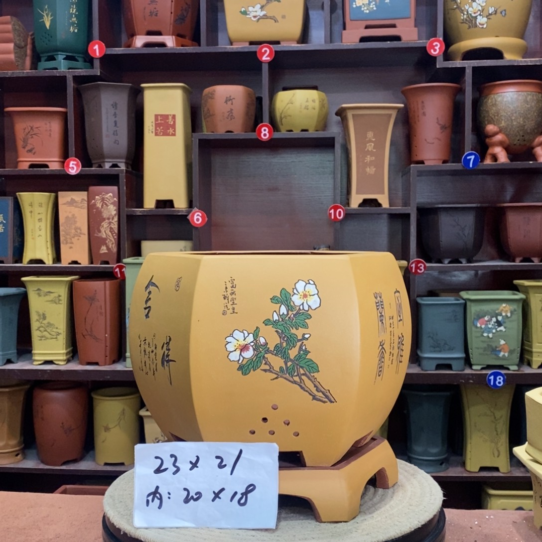 紫砂艺术紫砂花盆