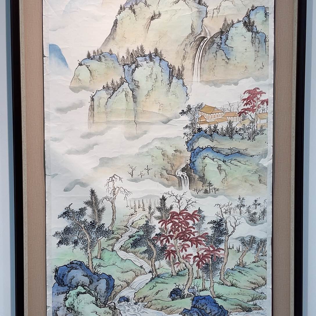 国画凌行志手绘作品