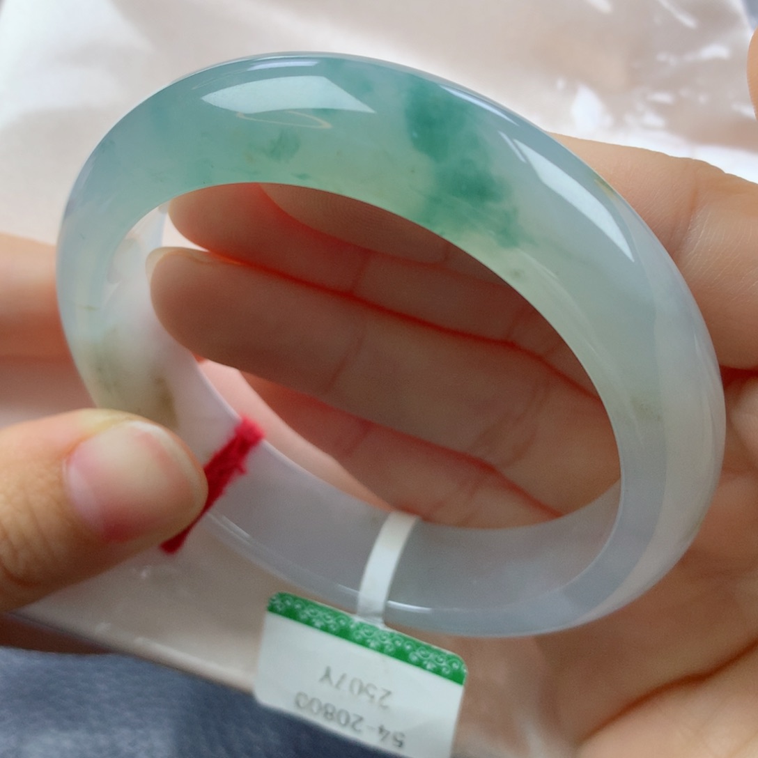 未镶嵌手镯翡翠缅甸天然翡翠A货54正