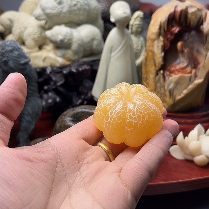 辽宁石橘子手把件