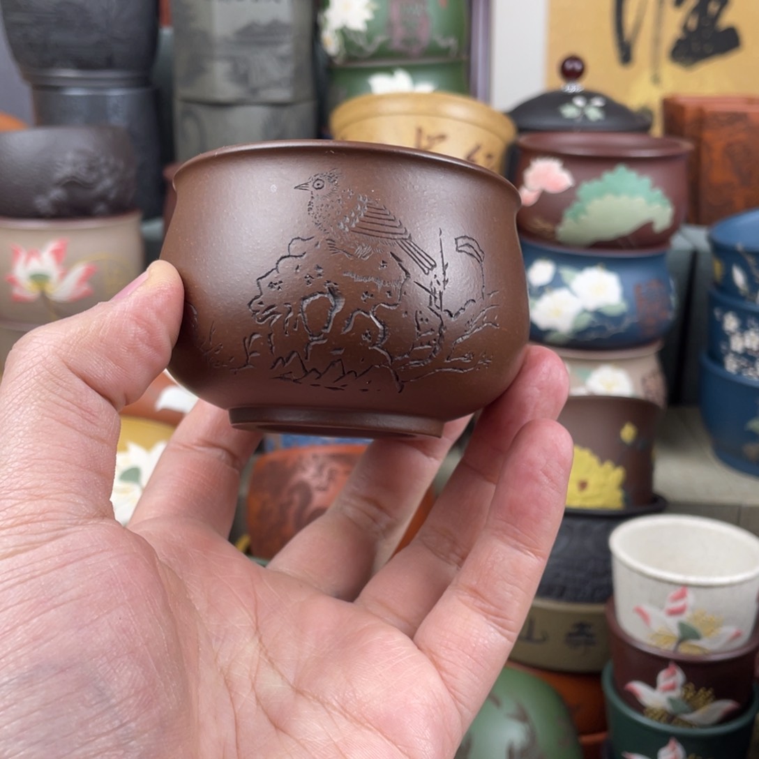 紫砂茶杯紫砂茶杯