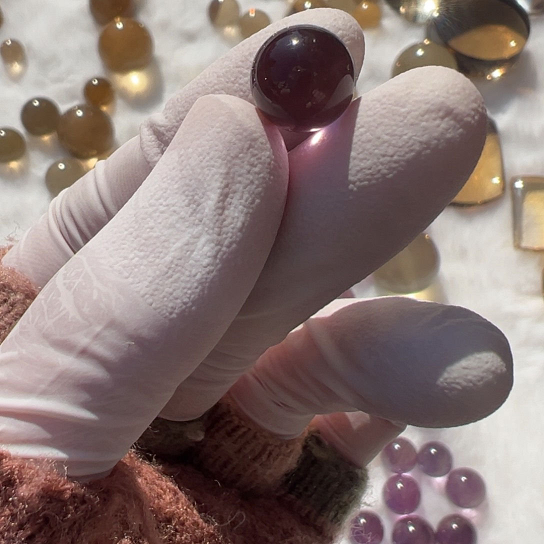 水晶黄水晶10mm打孔定制不退换未镶嵌三****）