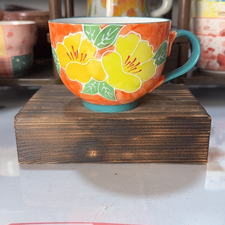 景德镇陶瓷450立体釉咖啡杯