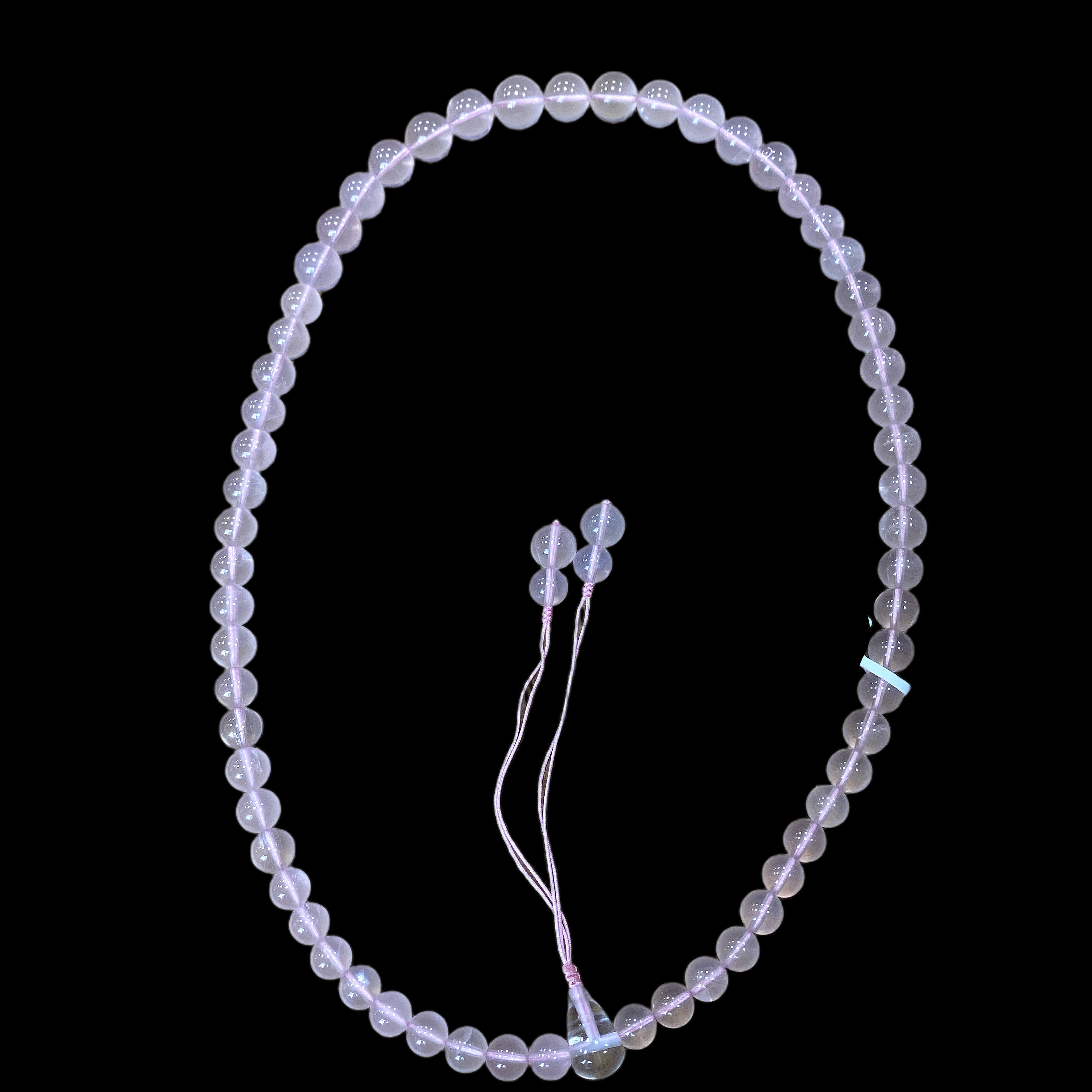 7073-粉晶项链孤品