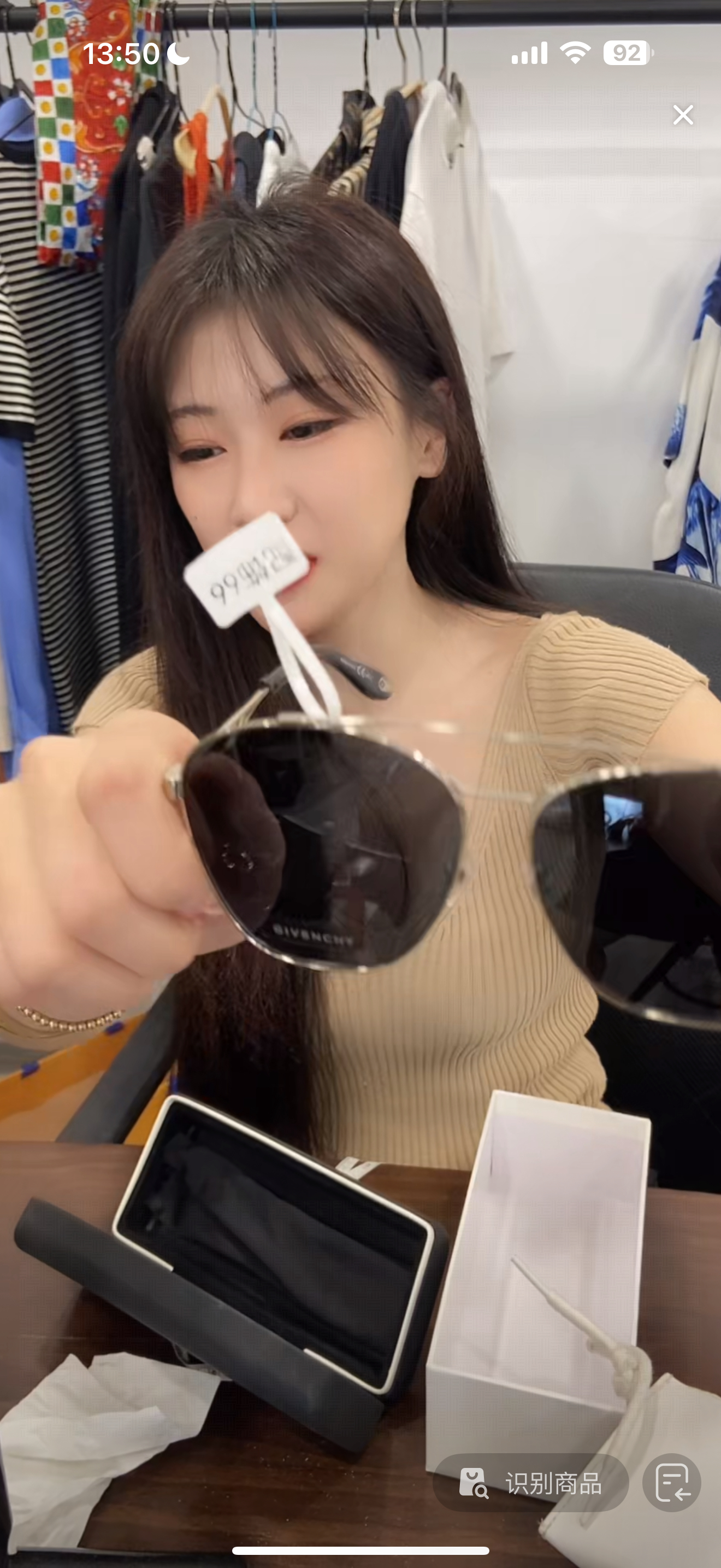 99新 Alexander McQueen/亚历山大·麦昆  g m   墨 镜