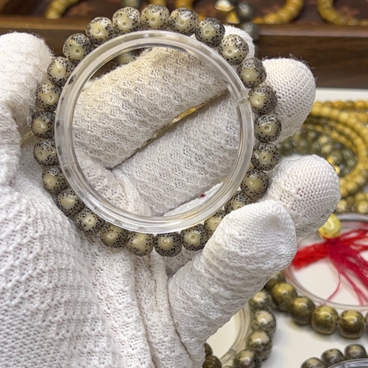 星月菩提手串拾己星月菩提黑冰无相