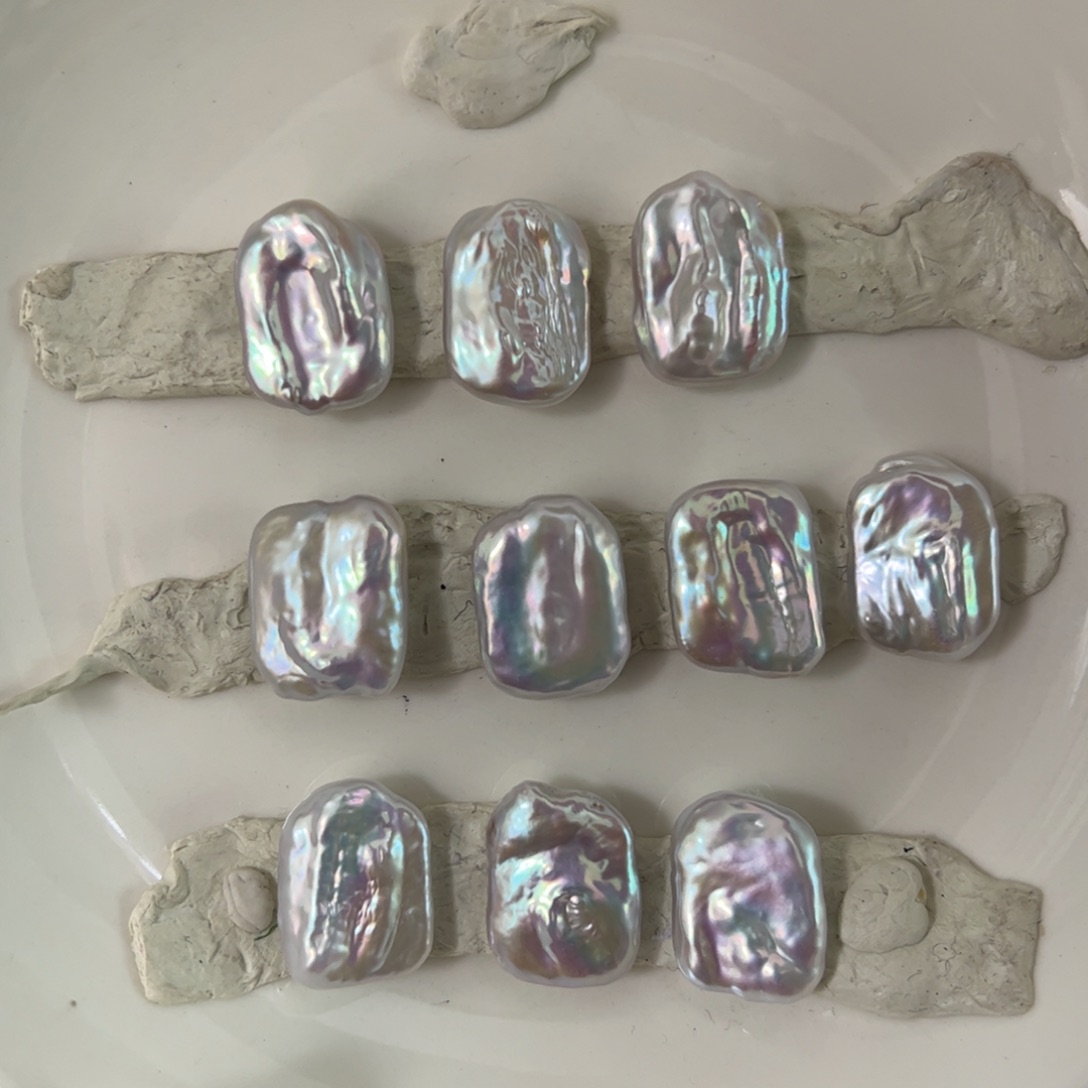 淡水珍珠耳饰银S925镶嵌