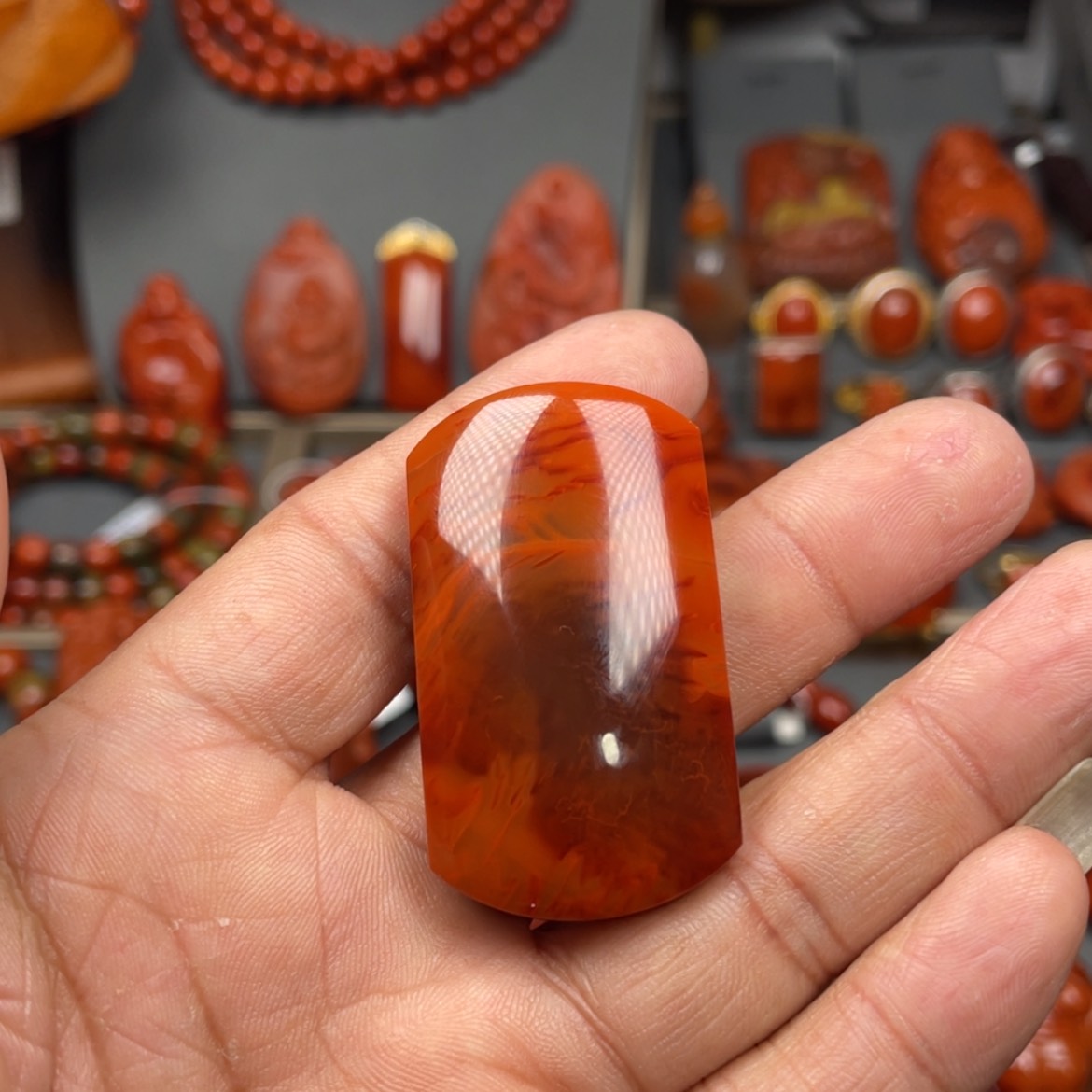 【闪购商品】南红玛瑙珠宝奇石未镶嵌吊坠