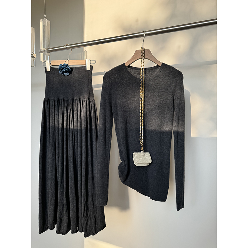 【NO退NO换】来自b0【早秋入场券】设计师款舒适感长裙套装【E0012】