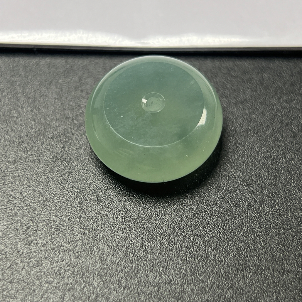 平安扣老坑天然A货种浅绿平安圆满尺寸14.5，5.9mm